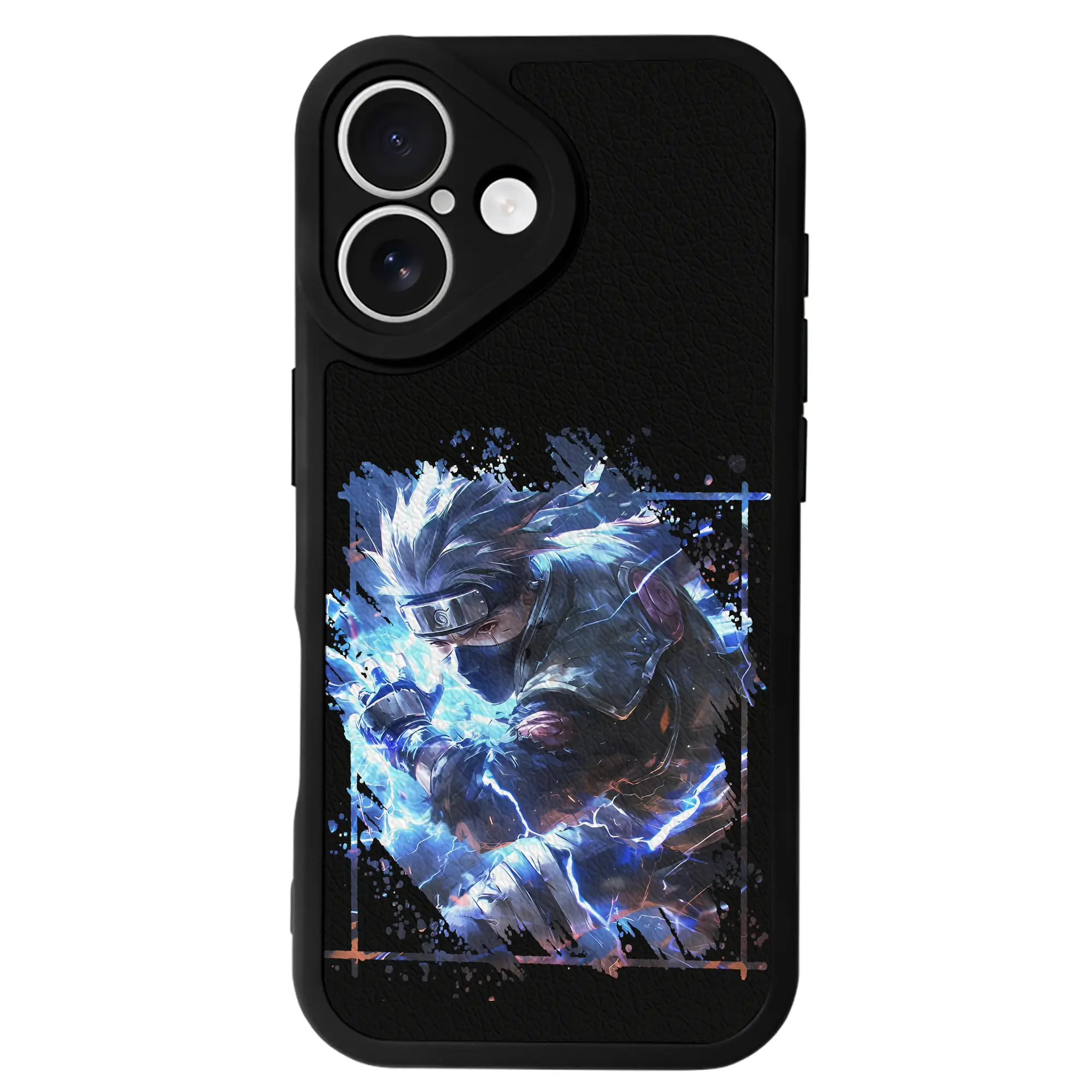 ナルト グッズ はたけ カカシ - IPhone 16シリーズ対応 ・ シリコンスマホケース ・ レザー調 ・ 高精度フィット ・ 耐衝撃 ・ ワイヤレス充電対応 ・ 精密カット